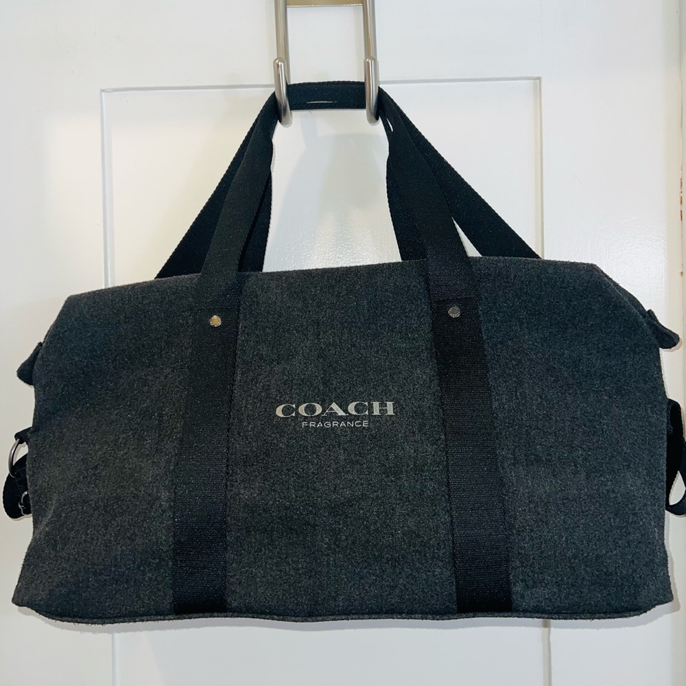 Coach Black Duffel Bag for Travel